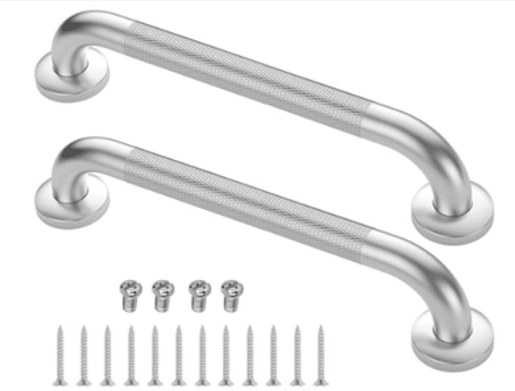 12" Stainless Steel Grab Bars (2 Pack)